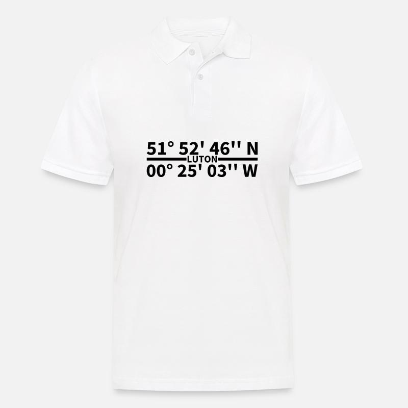 Luton coordinates - Men's Polo Shirt - white