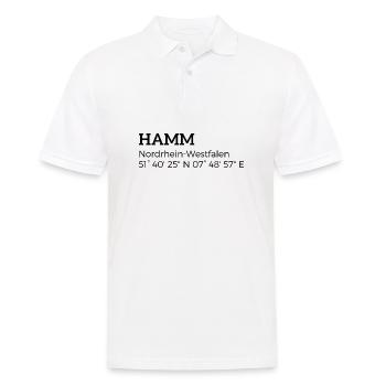 Hamm, North Rhine-Westphalia coordinates - Men's Polo Shirt - white - Front - Kai (181cm)
