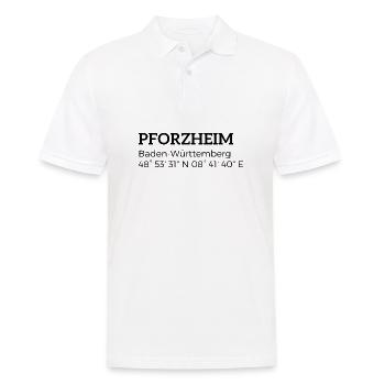 les coordonnées de Pforzheim Baden-Württemberg - Polo Homme - blanc - Devant - Kai (181cm)