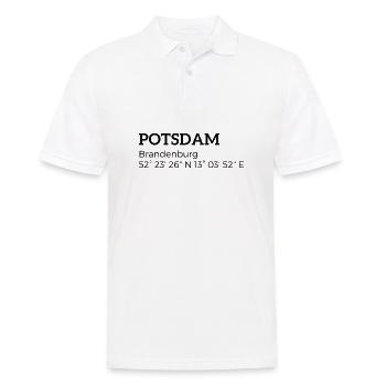 les coordonnées de Potsdam Brandenburg - Polo Homme - blanc - Devant - Kai (181cm)