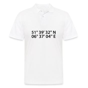 Wesel coordinates - Men's Polo Shirt - white - Front - Kai (181cm)