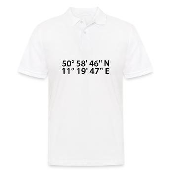 Weimar coordinates - Men's Polo Shirt - white - Front - Kai (181cm)