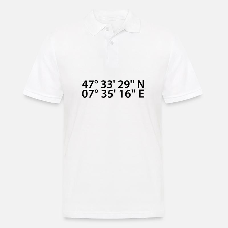 Basel coordinates - Men's Polo Shirt - white