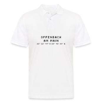 Offenbach am Main coordinates - Men's Polo Shirt - white - Front - Kai (181cm)