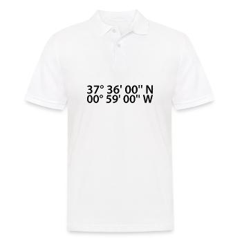 Coordonnées de Carthagène - Polo Homme - blanc - Devant - Kai (181cm)