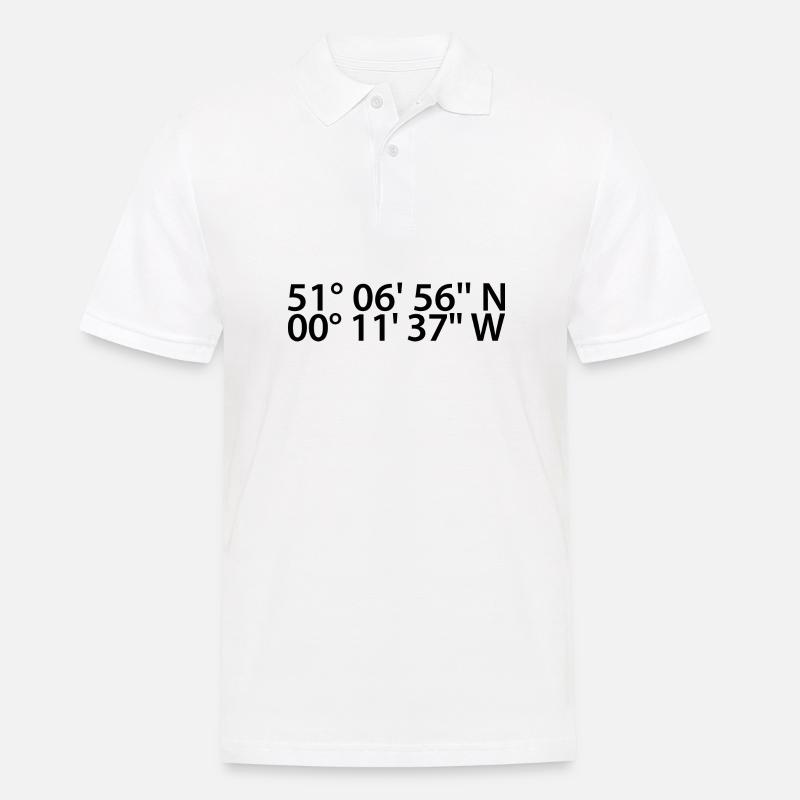 Crawley coordinates - Men's Polo Shirt - white