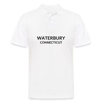 Waterbury, Connecticut, USA - Men's Polo Shirt - white - Front - Kai (181cm)
