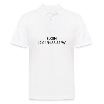 Coordonnées Elgin, Illinois, États-Unis - Polo Homme - blanc - Devant - Kai (181cm)