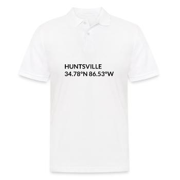 Huntsville Alabama USA Koordinaten - Männer Poloshirt - Weiß - Vorne - Kai (181cm)