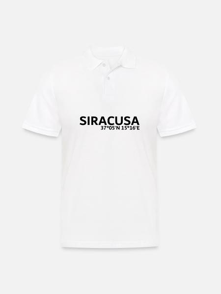 Siracusa coordinates - Men's Polo Shirt - white
