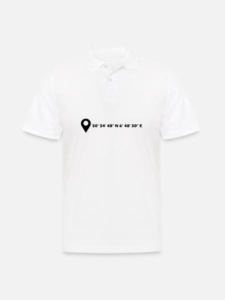 Coordonnées effrontées - Polo Homme - blanc