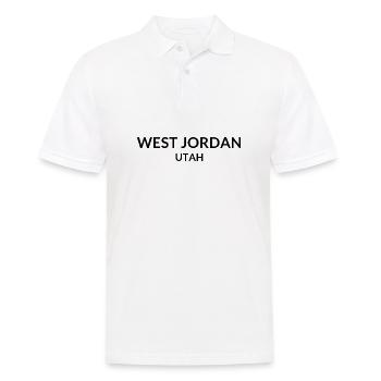 West Jordan Utah USA - Männer Poloshirt - Weiß - Vorne - Kai (181cm)