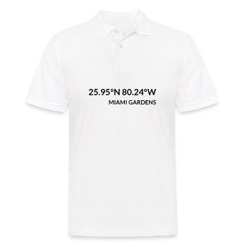 Miami Gardens, Floride, États-Unis Coordonnées - Polo Homme - blanc - Devant - Kai (181cm)