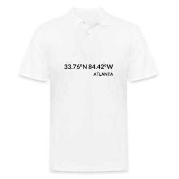 Atlanta, Géorgie, États-Unis Coordonnées - Polo Homme - blanc - Devant - Kai (181cm)