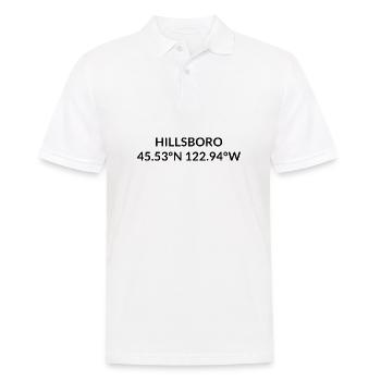 Hillsboro, Oregon, États-Unis Coordonnées - Polo Homme - blanc - Devant - Kai (181cm)