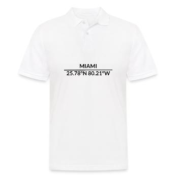 Miami Floride États-Unis Coordonnées - Polo Homme - blanc - Devant - Kai (181cm)