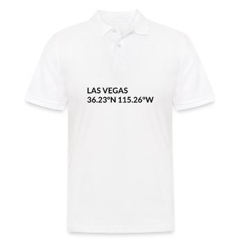 Coordonnées de Las Vegas, Nevada, États-Unis - Polo Homme - blanc - Devant - Kai (181cm)