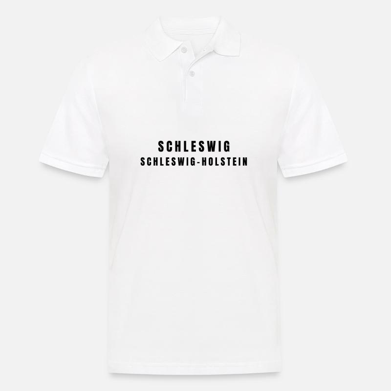Schleswig Schleswig-Holstein - Männer Poloshirt - Weiß
