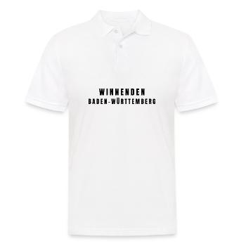Winnenden Baden-Württemberg - Männer Poloshirt - Weiß - Vorne - Kai (181cm)