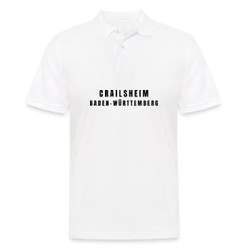 Crailsheim Baden-Württemberg - Männer Poloshirt - Weiß - Vorne - Kai (181cm)