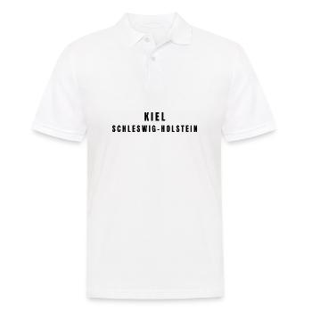 Kiel Schleswig-Holstein - Männer Poloshirt - Weiß - Vorne - Kai (181cm)