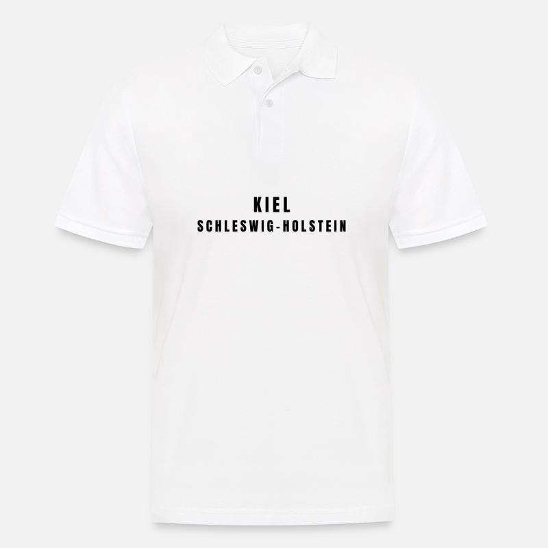 Kiel Schleswig-Holstein - Männer Poloshirt - Weiß