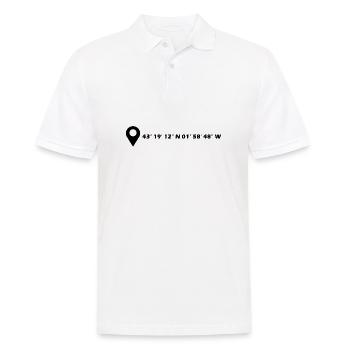 Coordonnées Donostia-San Sebastián - Polo Homme - blanc - Devant - Kai (181cm)