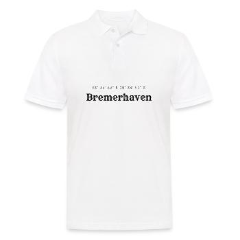 les coordonnées de Bremerhaven - Polo Homme - blanc - Devant - Kai (181cm)