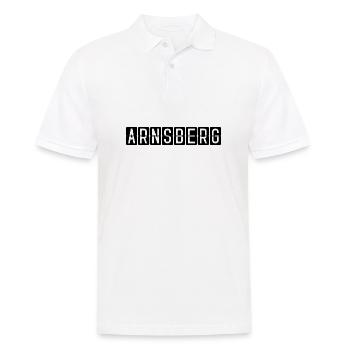Arnsberg Flughafentafel - Männer Poloshirt - Weiß - Vorne - Kai (181cm)