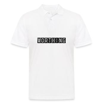 Worthing Airport Sign - Men's Polo Shirt - white - Front - Kai (181cm)