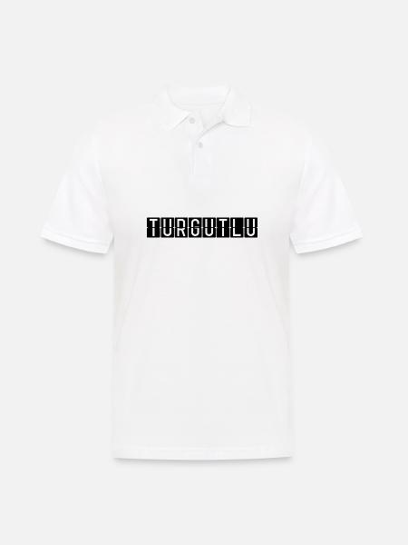 Turgutlu Flughafentafel - Männer Poloshirt - Weiß