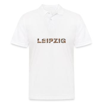 Leipzig Hund - Männer Poloshirt - Weiß - Vorne - Kai (181cm)