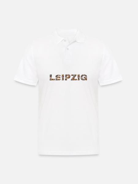 Leipzig Hund - Männer Poloshirt - Weiß