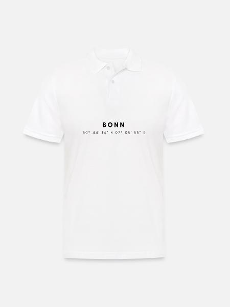 Coordonnées Bonn - Polo Homme - blanc