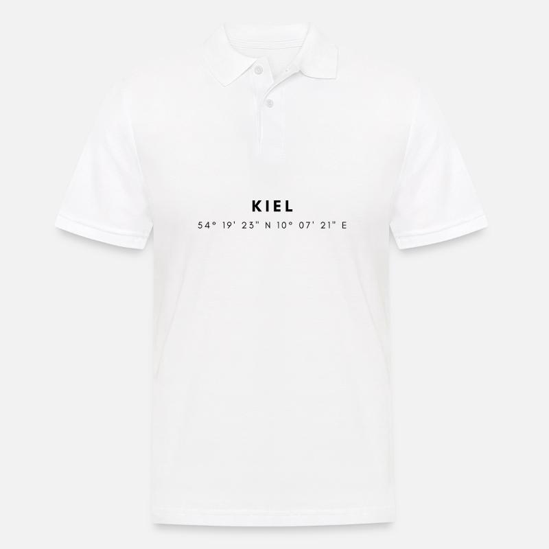 Coordonnées de Kiel - Polo Homme - blanc