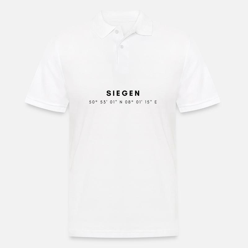 Coordonnées Siegen - Polo Homme - blanc