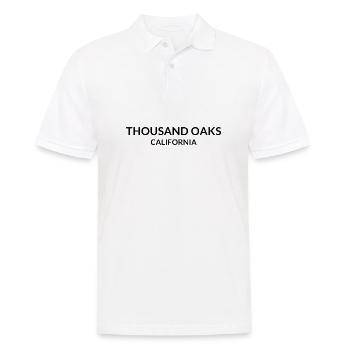 Thousand Oaks, California, USA - Men's Polo Shirt - white - Front - Kai (181cm)