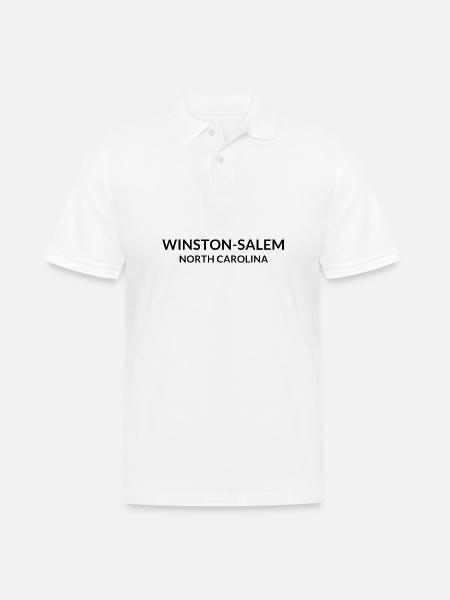 Winston-Salem North Carolina USA - Men's Polo Shirt - white