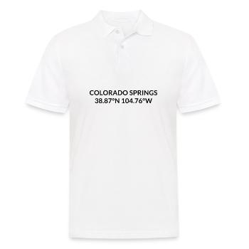 Coordonnées Colorado Springs, Colorado, États-Unis - Polo Homme - blanc - Devant - Kai (181cm)