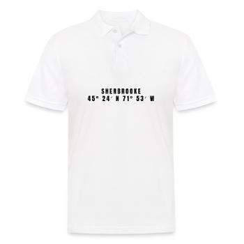 Coordonnées Sherbrooke, Canada - Polo Homme - blanc - Devant - Kai (181cm)