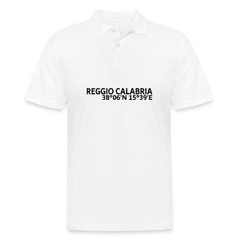 Reggio Calabria Koordinaten - Männer Poloshirt - Weiß - Vorne - Kai (181cm)