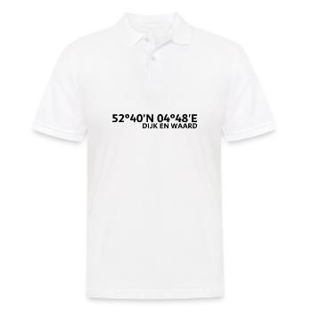 Dijk en Waard coordinates - Men's Polo Shirt - white - Front - Kai (181cm)