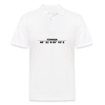 Tübingen coordinates - Men's Polo Shirt - white - Front - Kai (181cm)
