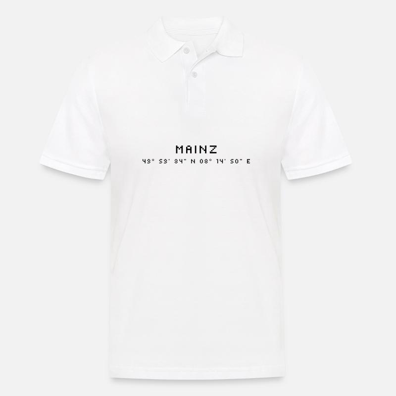 Coordonnées de Mayence - Polo Homme - blanc