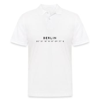 Coordonnées de Berlin - Polo Homme - blanc - Devant - Kai (181cm)