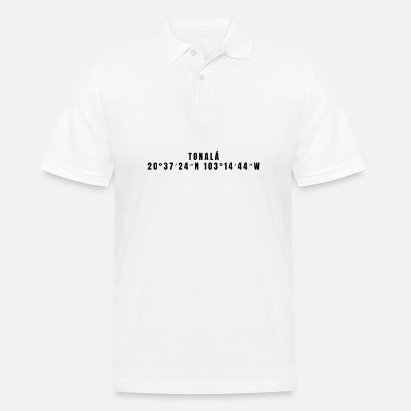 Coordonnées de Tonalá Mexico - Polo Homme - blanc