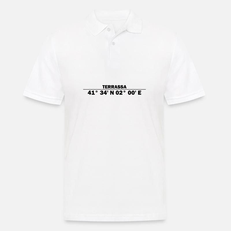 Terrassa coordinates - Men's Polo Shirt - white