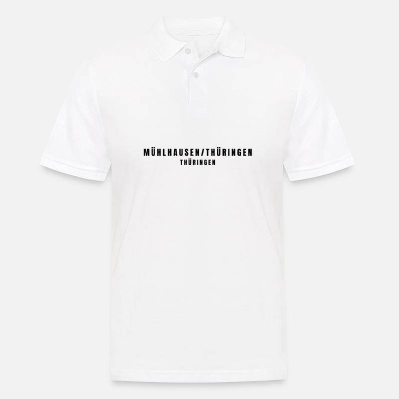 Mühlhausen/Thuringia Thuringia - Men's Polo Shirt - white