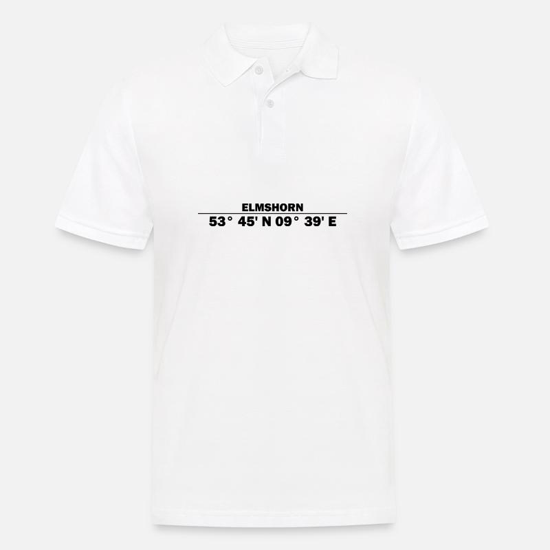 Coordonnées Elmshorn - Polo Homme - blanc