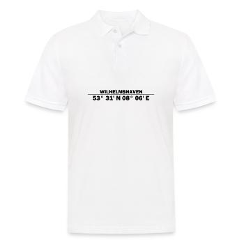 Coordonnées de Wilhelmshaven - Polo Homme - blanc - Devant - Kai (181cm)